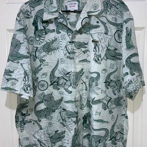 Unisex Lacoste x Netflix Short Sleeve Printed Shirt Size XL